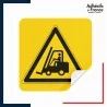 sticker autocollant danger passage véhicule de manutention