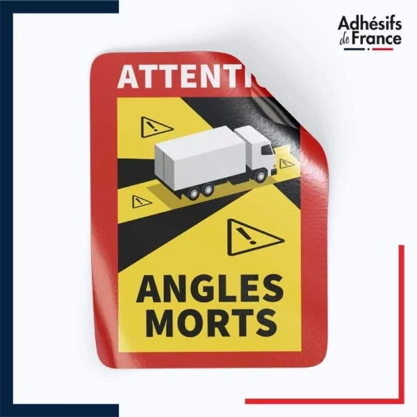 Étiquette adhésive angles morts camion