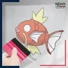 stickers sous film transfert Pokémon Magicarpe
