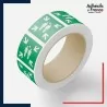 rouleau étiquettes norme iso 7010 point de rassemblement