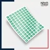 Planche de 96 pictogrammes norme iso 7010 douche de secours