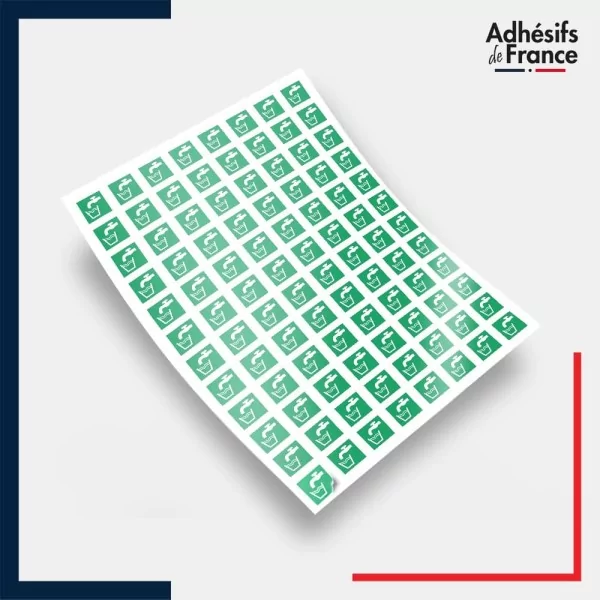 Planche de 96 pictogrammes norme iso 7010 Eau potable