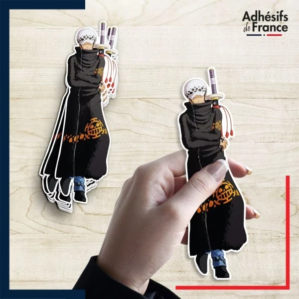 autocollant petit format One Piece - Trafalgar D. Water Law