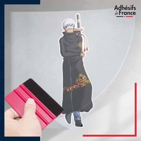 stickers sous film transfert One Piece - Trafalgar D. Water Law