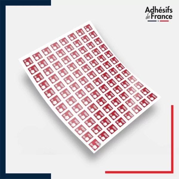 Planche de 96 pictogrammes norme iso 7010 Point d'alarme incendie