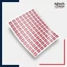 Planche de 96 pictogrammes norme iso 7010 Couverture anti-feu