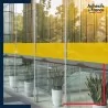 film adhésif transparent sur vitre ou fenêtre jaune Yellow