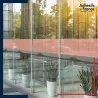 film adhésif transparent sur vitre ou fenêtre Saumon