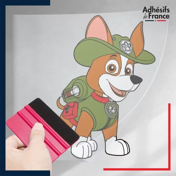 stickers sous film transfert La Pat' Patrouille - Tracker