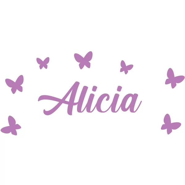 Stickers Papillons avec prénom personnalisable