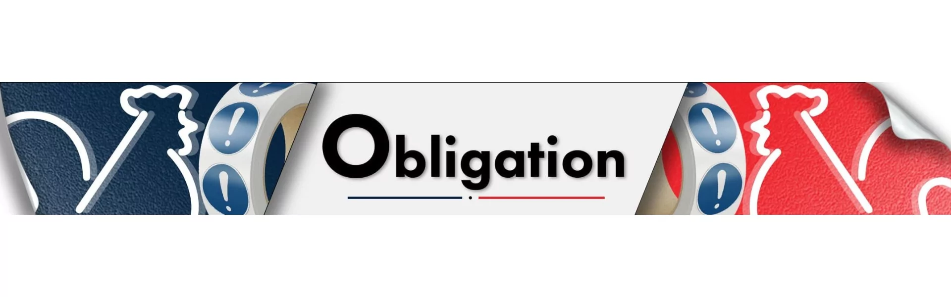 Rouleaux Étiquettes Obligation – Pictogrammes ISO