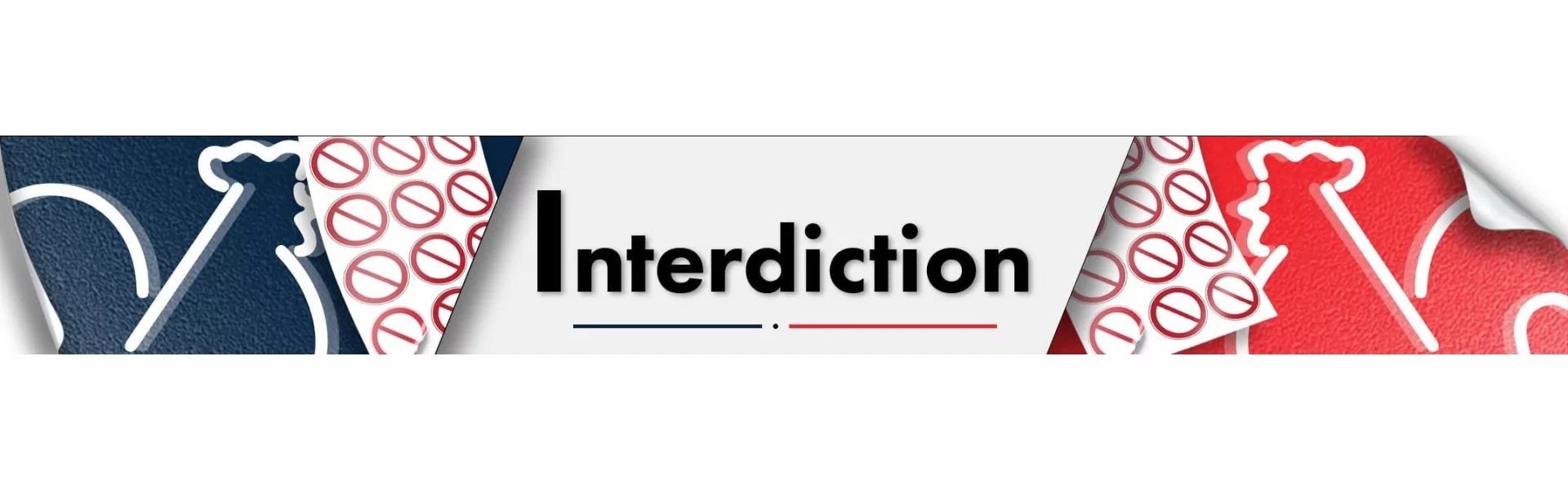 Adhésifs en planches - Visuels interdictions