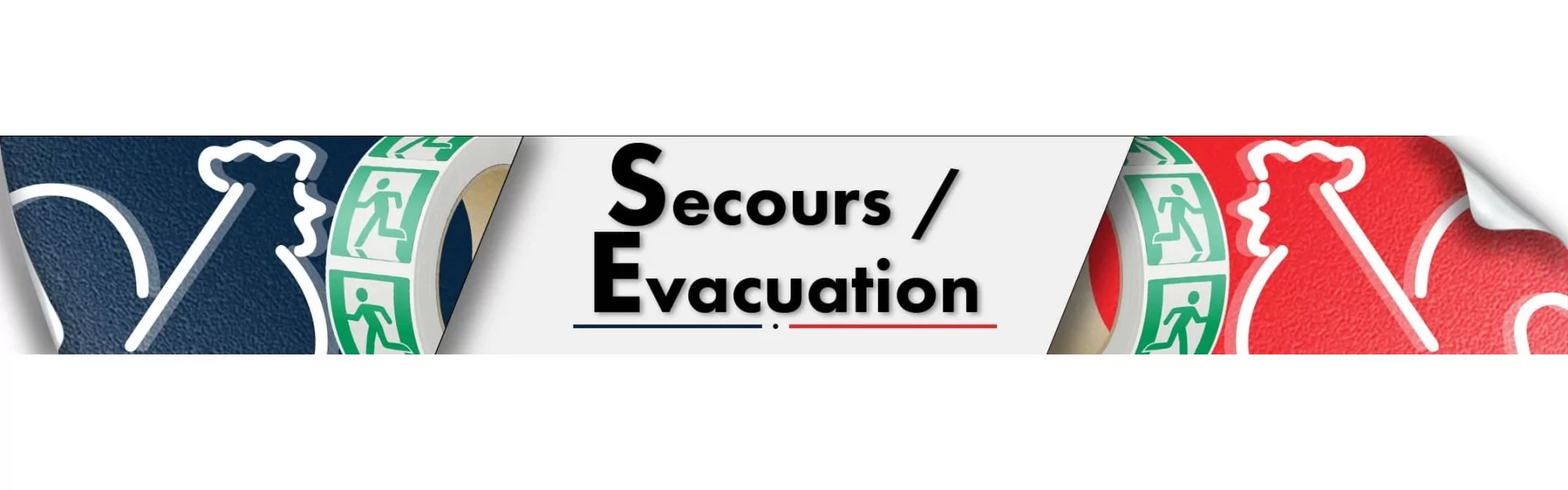 Rouleaux Étiquettes Secours et Évacuation ISO 7010